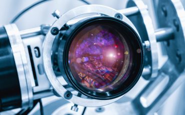 industrial video camera lens for observation and measurement of technical parameters, industrial optics concept
